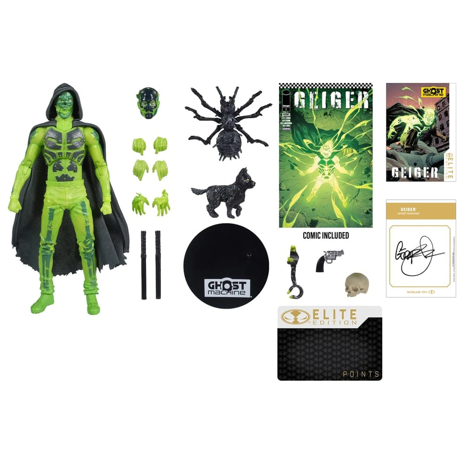Ghost Machine McFarlane Elite Edition Deluxe akcijska figura Geiger 18 cm fotografija proizvoda