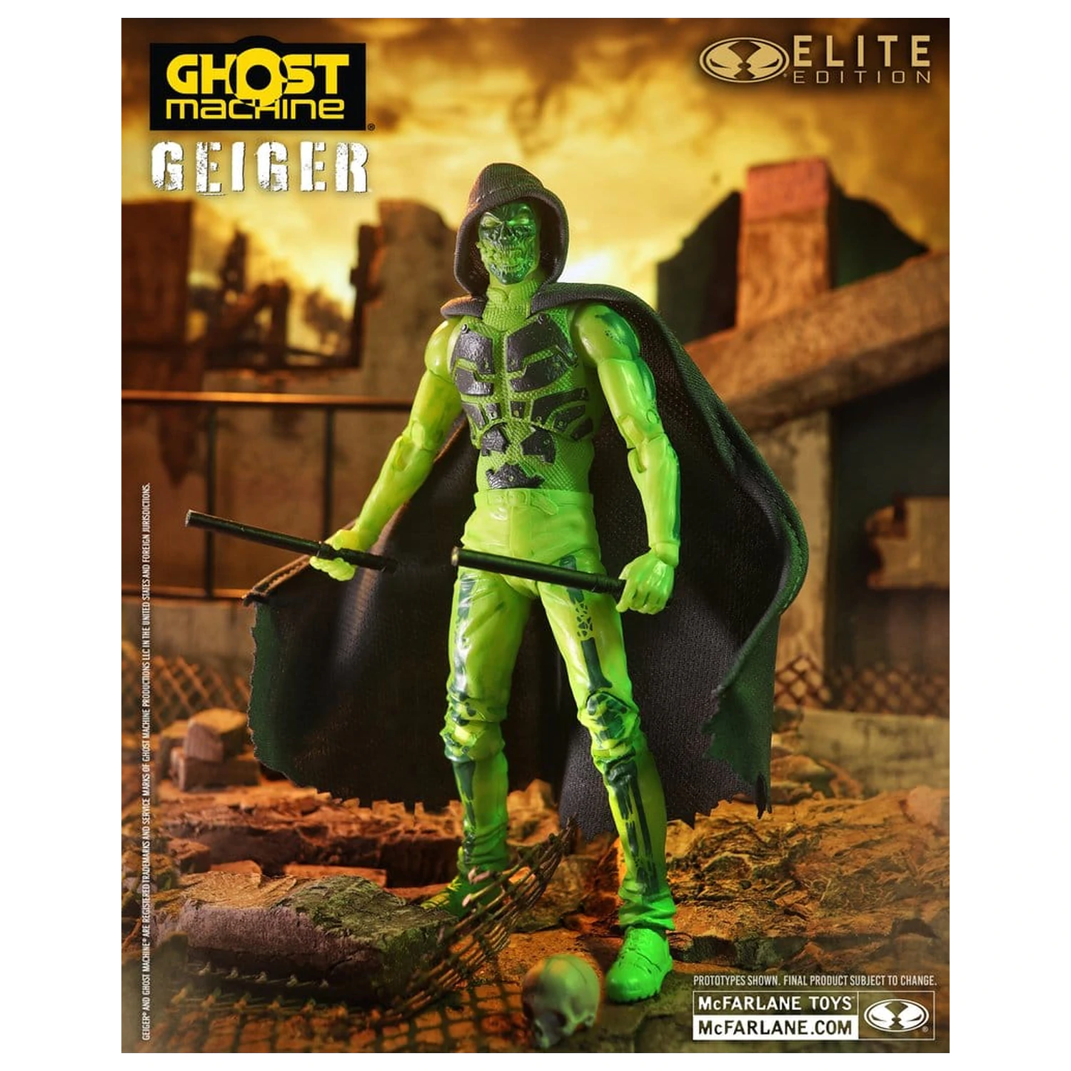 Ghost Machine McFarlane Elite Edition Deluxe akcijska figura Geiger 18 cm fotografija proizvoda