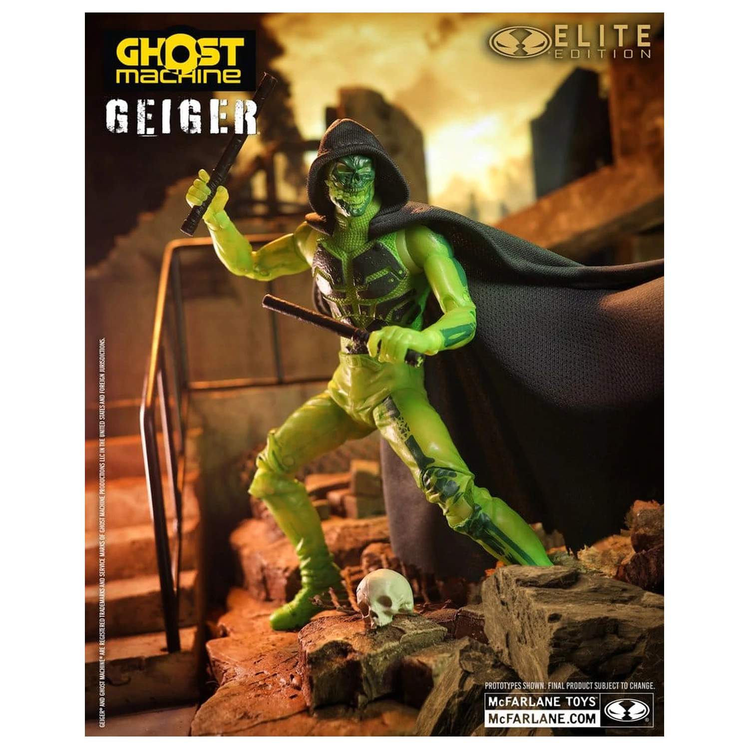 Ghost Machine McFarlane Elite Edition Deluxe akcijska figura Geiger 18 cm fotografija proizvoda