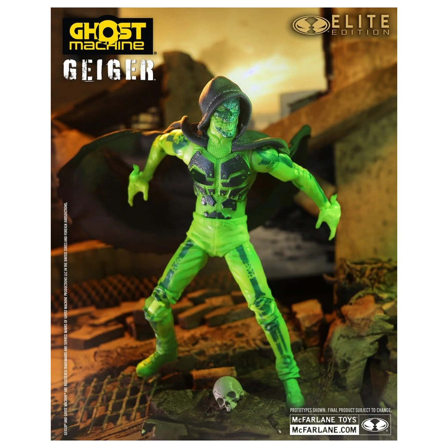 Ghost Machine McFarlane Elite Edition Deluxe akcijska figura Geiger 18 cm fotografija proizvoda