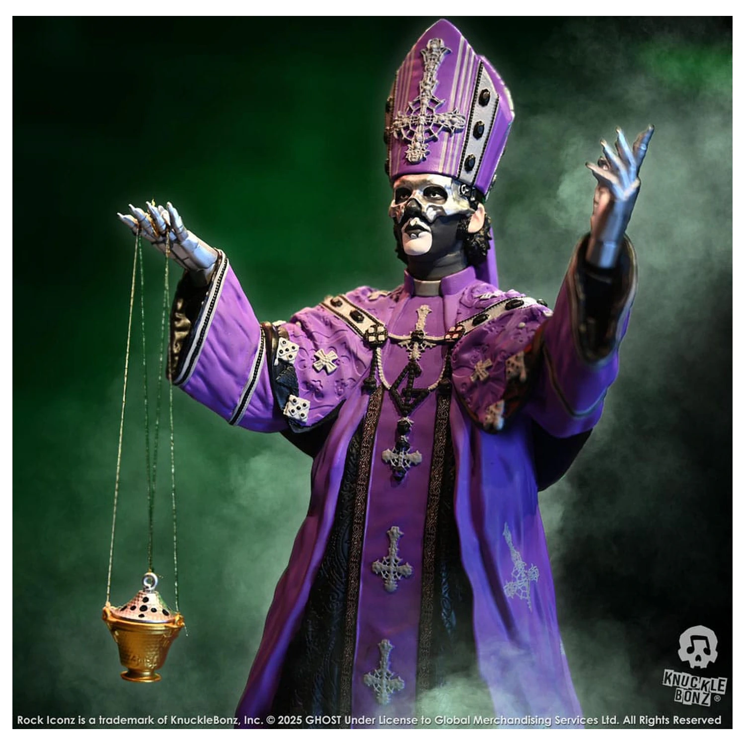 Ghost Rock Iconz statua Papa V Perpetua Purple Robes 22 cm fotografija proizvoda
