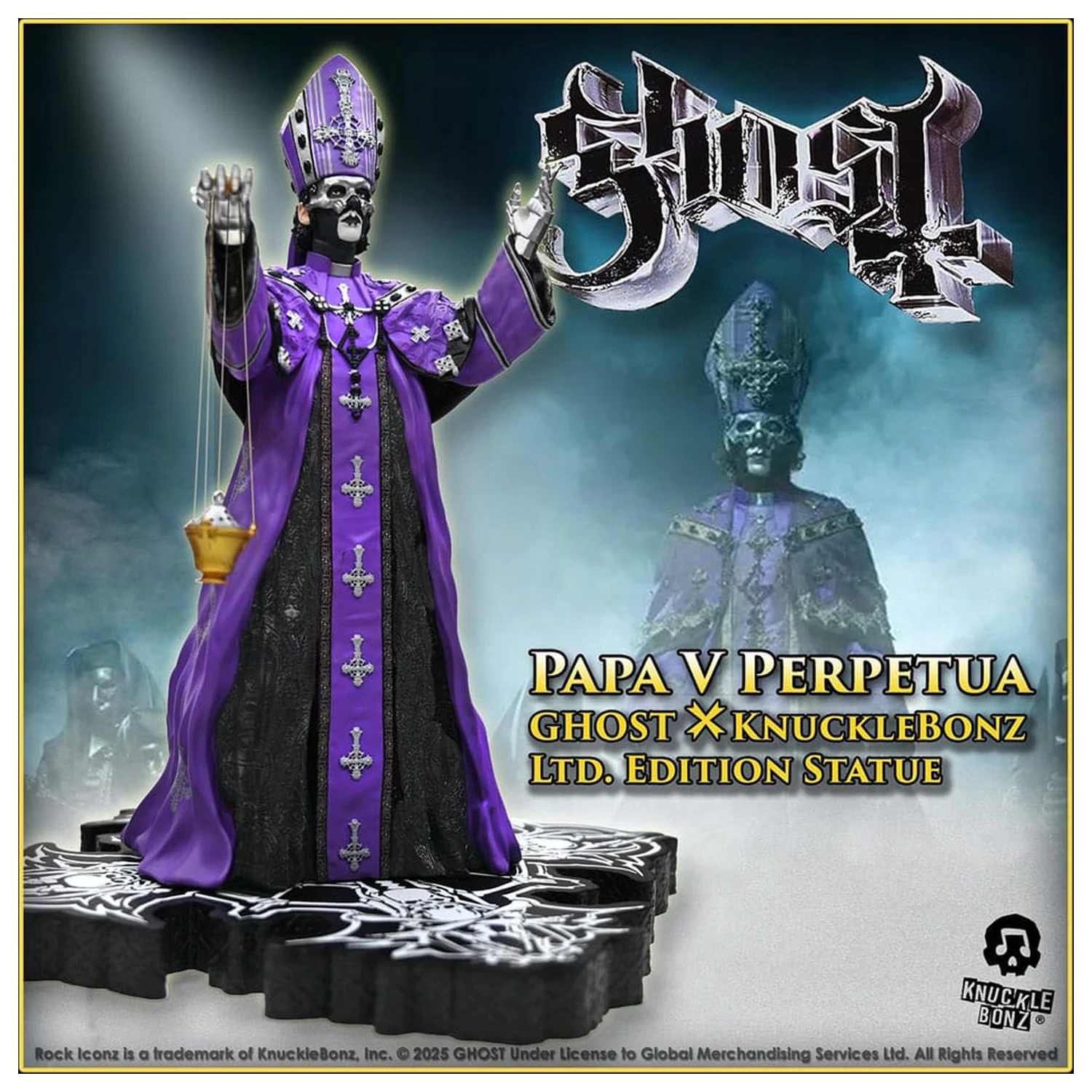 Ghost Rock Iconz statua Papa V Perpetua Purple Robes 22 cm fotografija proizvoda