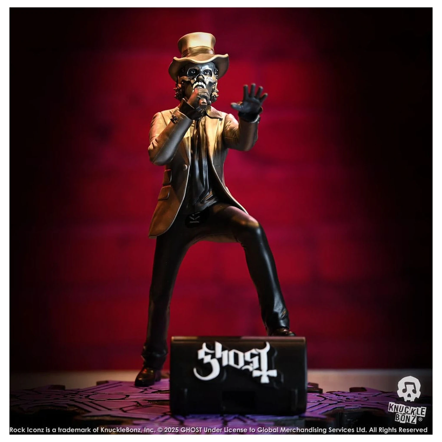 Ghost Rock Iconz Statua Papa V Perpetua Top Hat 22 cm fotografija proizvoda
