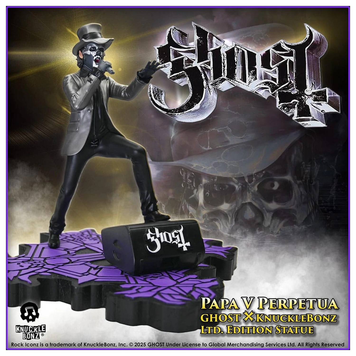 Ghost Rock Iconz Statua Papa V Perpetua Top Hat 22 cm fotografija proizvoda
