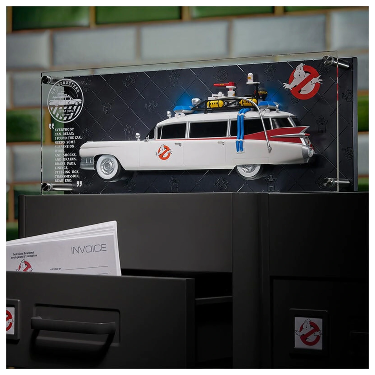 Ghostbusters Ecto-1 Licencirana replika pločice fotografija proizvoda