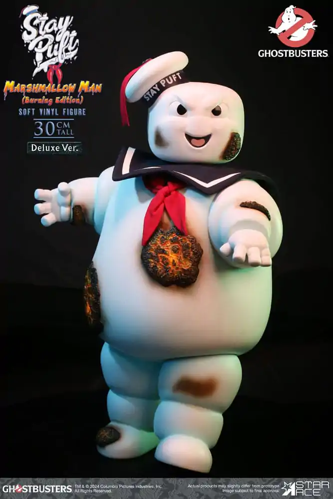 Ghostbusters mekana vinilna statua Stay Puft Marshmallow Man Burnign Edition Deluxe verzija 30 cm fotografija proizvoda