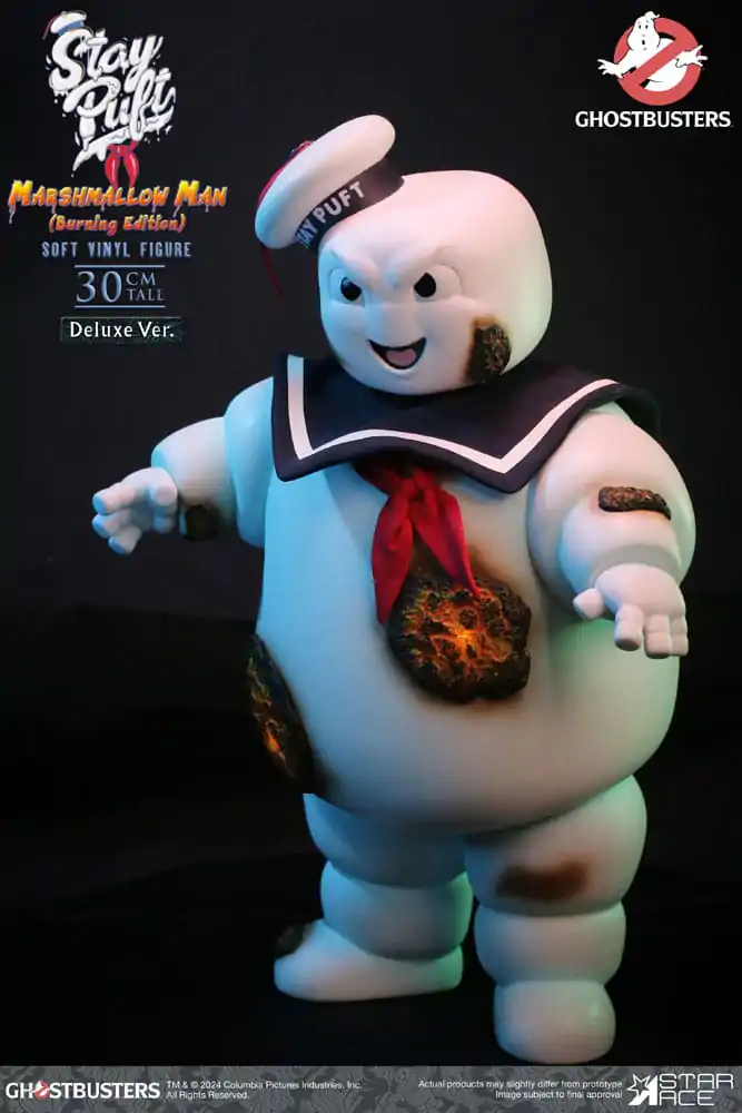 Ghostbusters mekana vinilna statua Stay Puft Marshmallow Man Burnign Edition Deluxe verzija 30 cm fotografija proizvoda