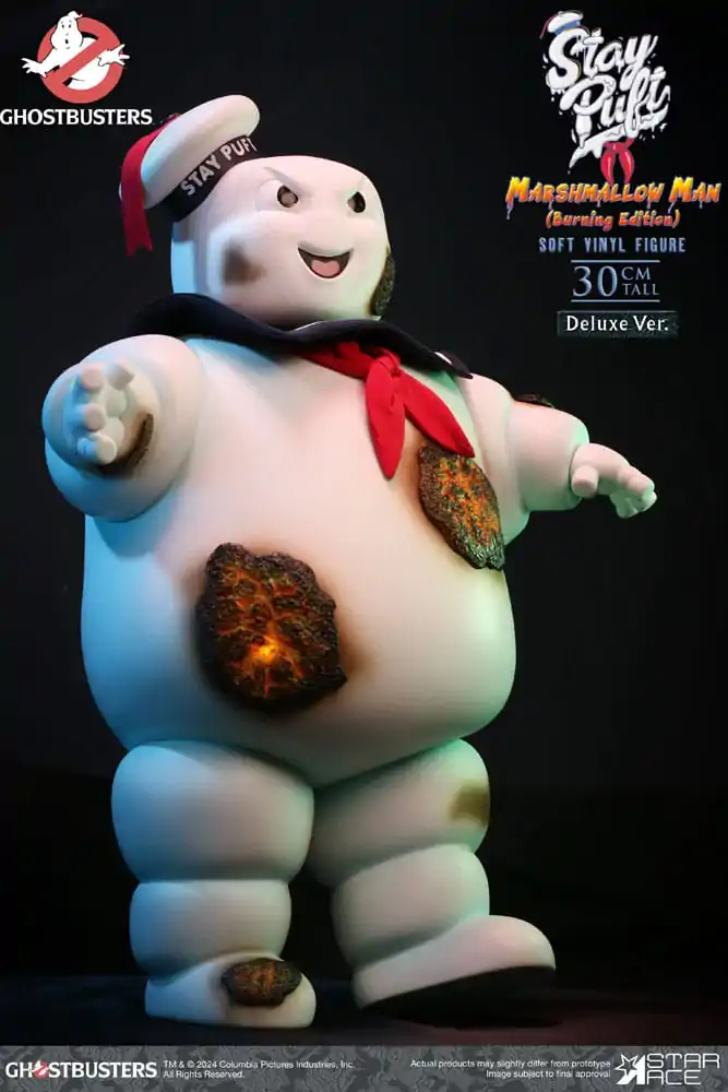 Ghostbusters mekana vinilna statua Stay Puft Marshmallow Man Burnign Edition Deluxe verzija 30 cm fotografija proizvoda