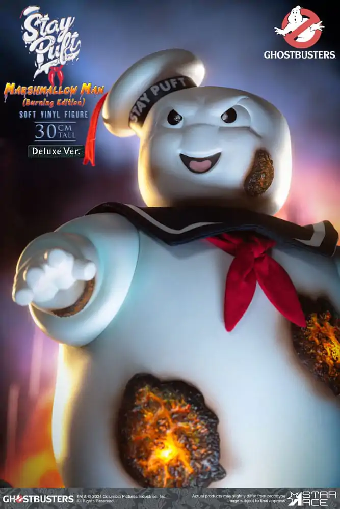 Ghostbusters mekana vinilna statua Stay Puft Marshmallow Man Burnign Edition Deluxe verzija 30 cm fotografija proizvoda