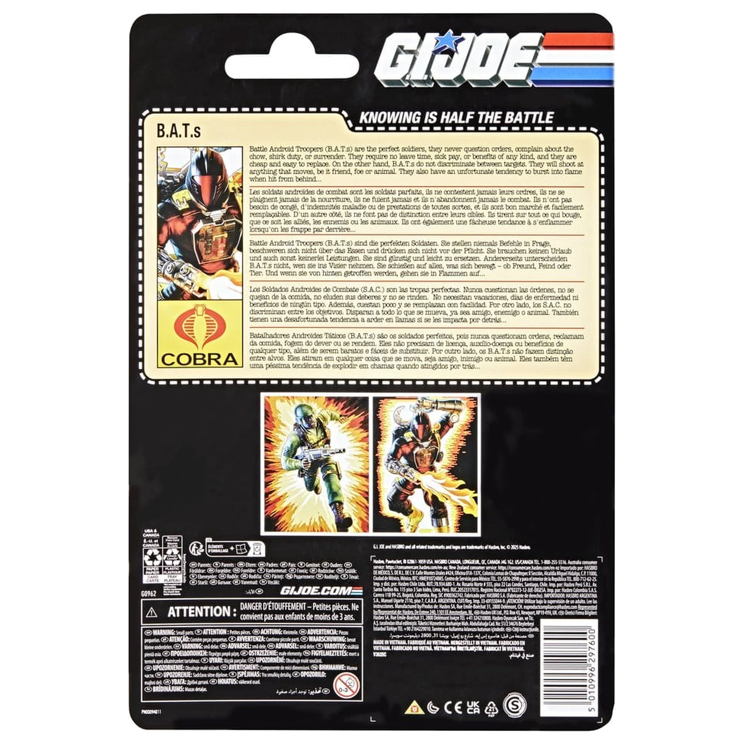 GI Joe Classified Series Retro Akcijska figura B.A.T. 15 cm fotografija proizvoda