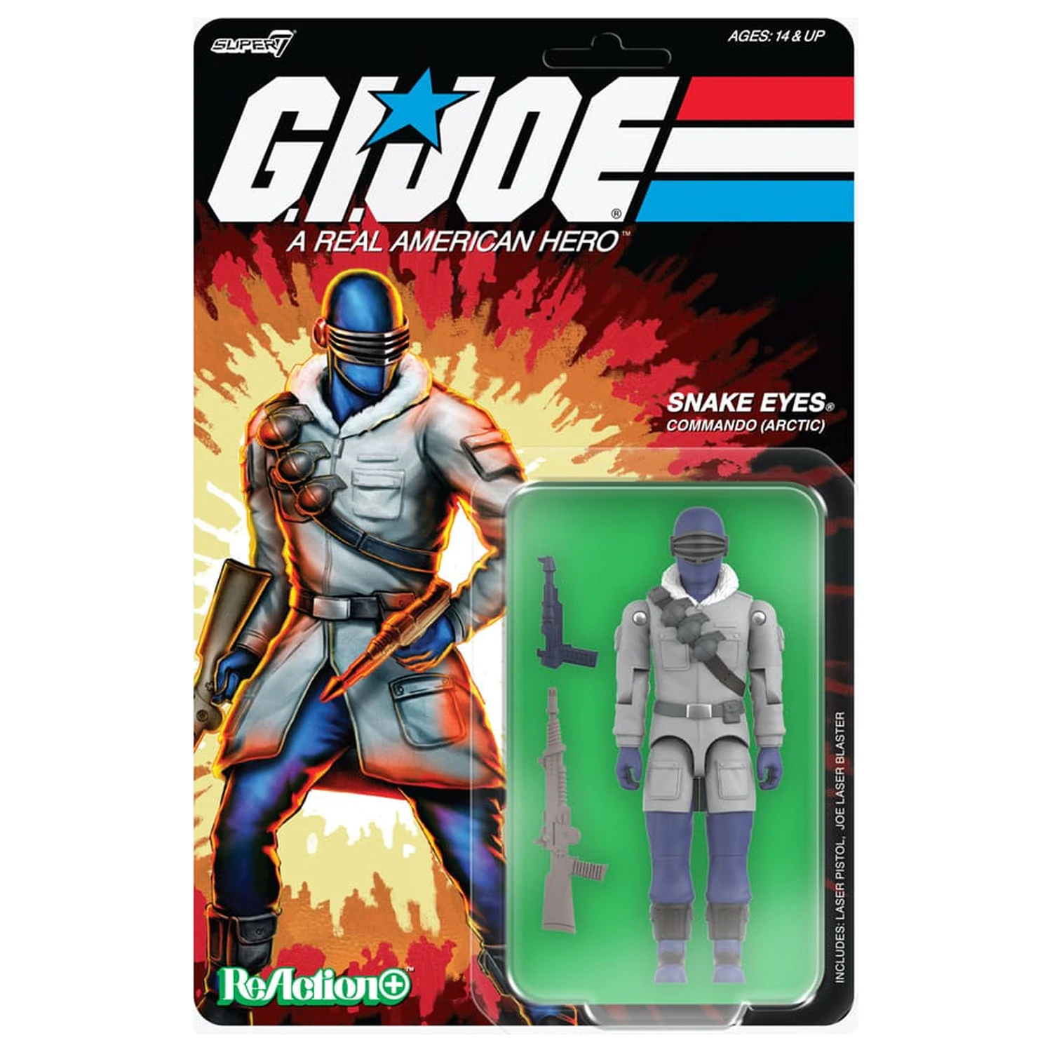 GI Joe (Movie) ReAction+ akcijska figura Wave 5 Arctic Snake Eyes (Movie) 10 cm fotografija proizvoda
