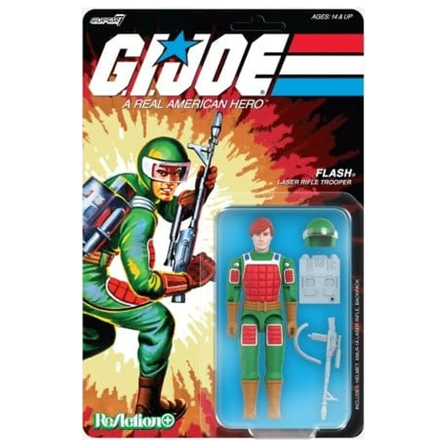 GI Joe ReAction+ figura Flash (Comic) val 07, 10 cm fotografija proizvoda