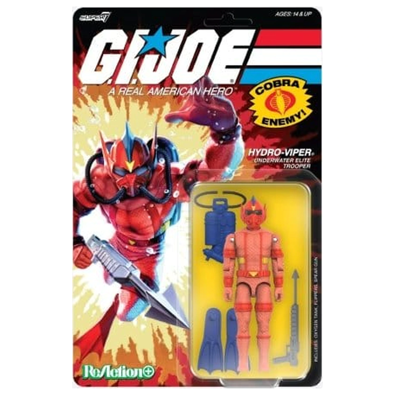GI Joe ReAction+ figura val 07 Hydro Viper (Comic) 10 cm fotografija proizvoda