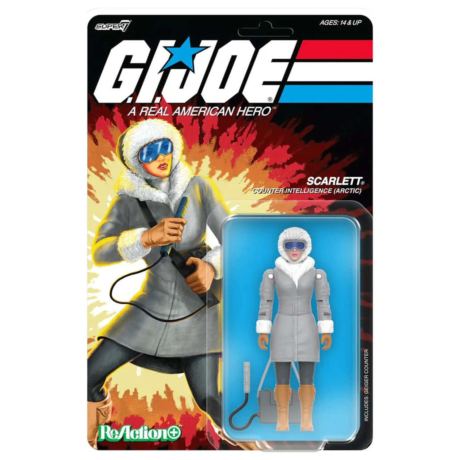 GI Joe ReAction+ figura val 06 Arctic Scarlett 10 cm fotografija proizvoda