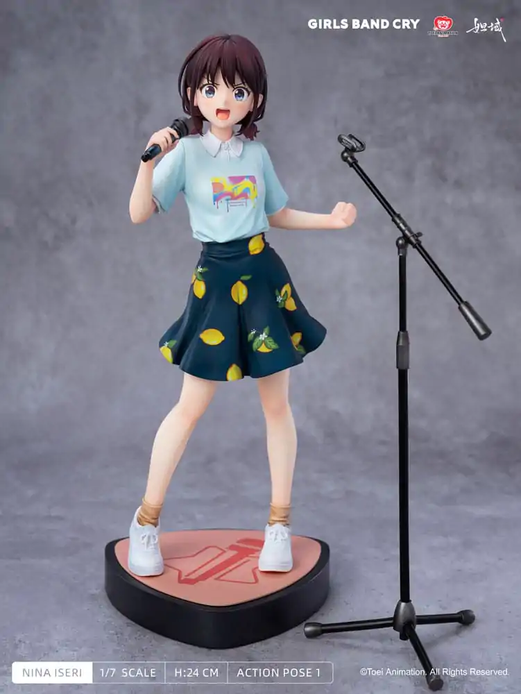 Girls Band Cry Natsu wo Mankitsu shite Sakebe Series No. 1 PVC kipić 1/7 Nina Iseri 24 cm fotografija proizvoda