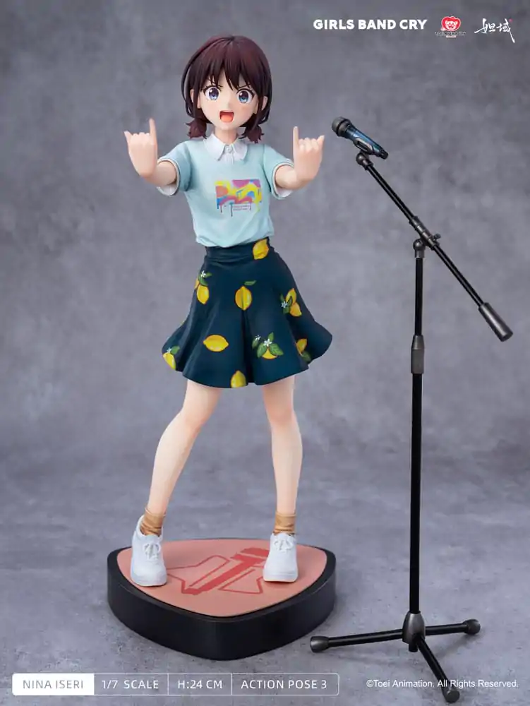 Girls Band Cry Natsu wo Mankitsu shite Sakebe Series No. 1 PVC kipić 1/7 Nina Iseri 24 cm fotografija proizvoda