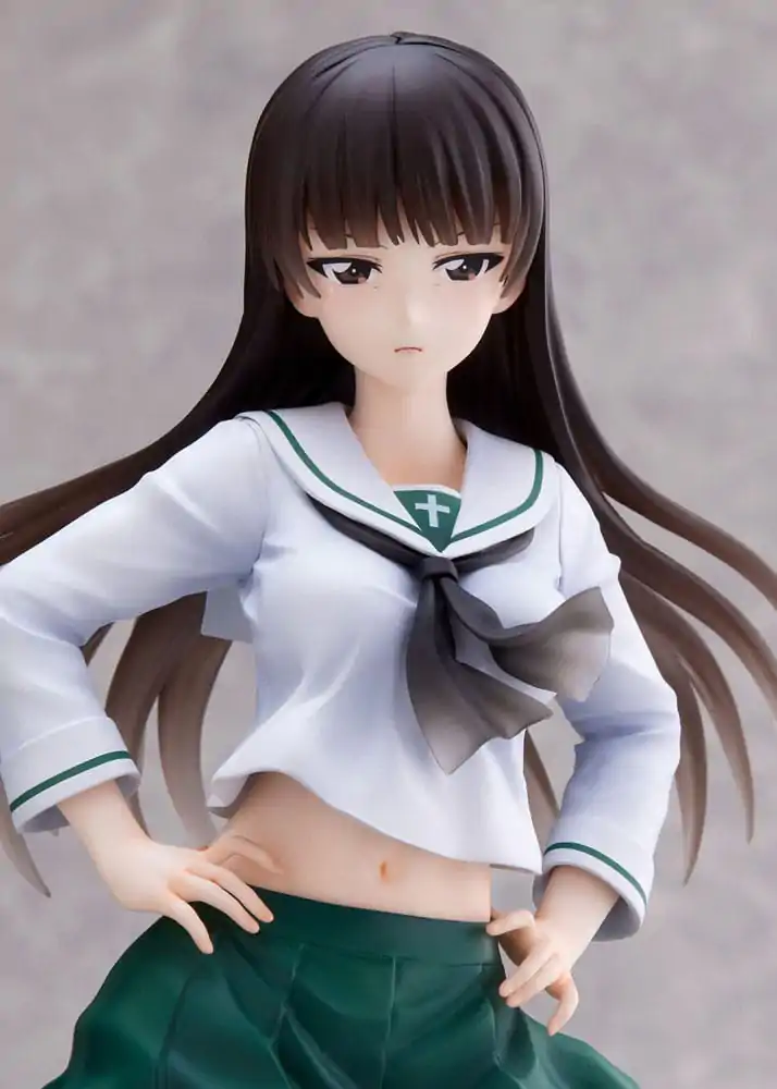 Girls und Panzer Senshadou Daisakusen! PVC Kip 1/7 Shiho Nishizumi Oarai Girls High 25 cm fotografija proizvoda