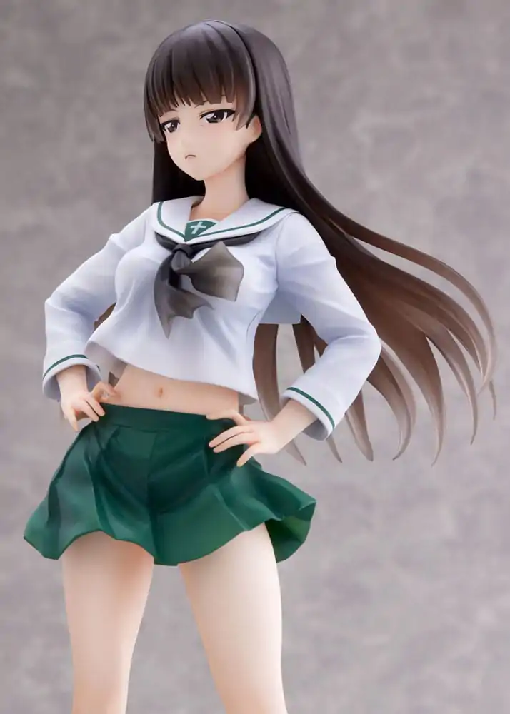 Girls und Panzer Senshadou Daisakusen! PVC Kip 1/7 Shiho Nishizumi Oarai Girls High 25 cm fotografija proizvoda