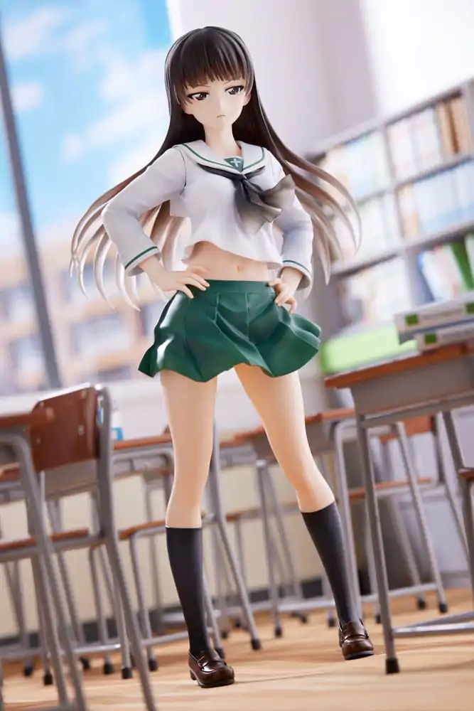 Girls und Panzer Senshadou Daisakusen! PVC Kip 1/7 Shiho Nishizumi Oarai Girls High 25 cm fotografija proizvoda