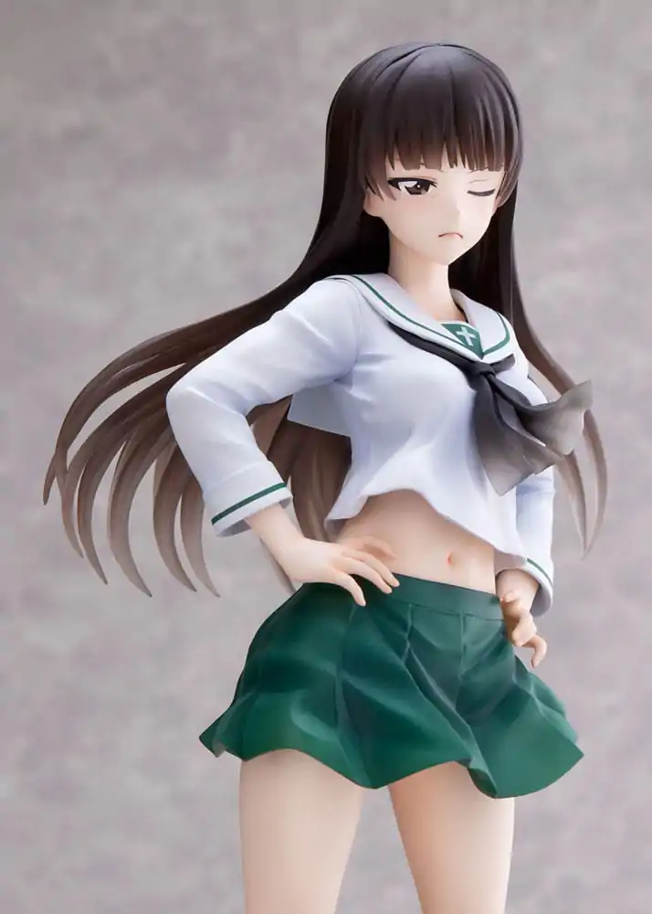 Girls und Panzer Senshadou Daisakusen! PVC Kip 1/7 Shiho Nishizumi Oarai Girls High 25 cm fotografija proizvoda