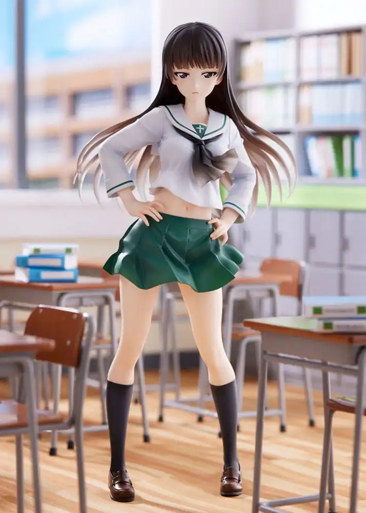 Girls und Panzer Senshadou Daisakusen! PVC Kip 1/7 Shiho Nishizumi Oarai Girls High 25 cm fotografija proizvoda