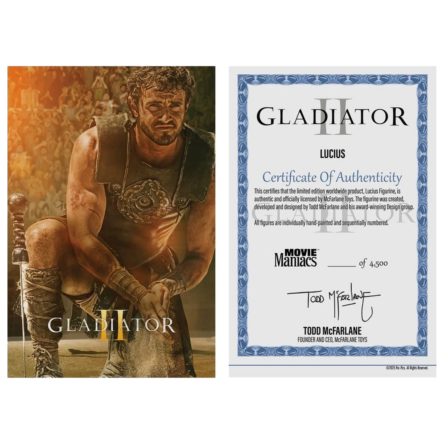 Gladiator II Movie Maniacs Lucius statua 16 cm fotografija proizvoda