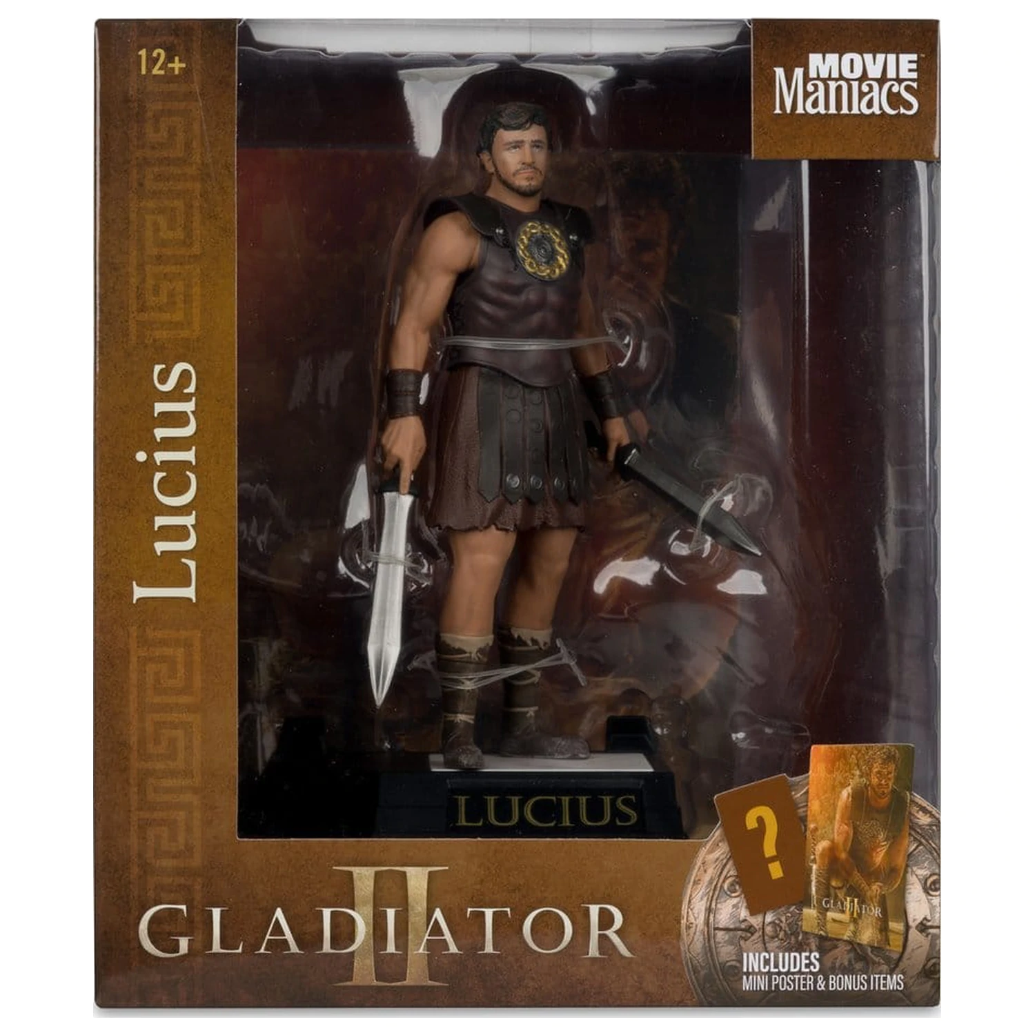 Gladiator II Movie Maniacs Lucius statua 16 cm fotografija proizvoda