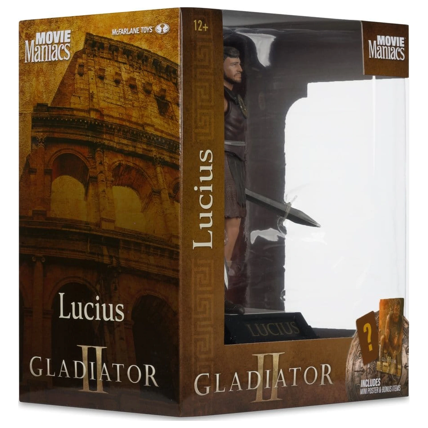 Gladiator II Movie Maniacs Lucius statua 16 cm fotografija proizvoda