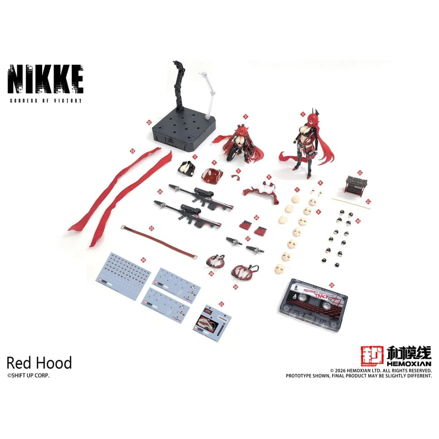 Goddess of Victory: Nikke Red Hood plastični model komplet 1/12 18 cm fotografija proizvoda