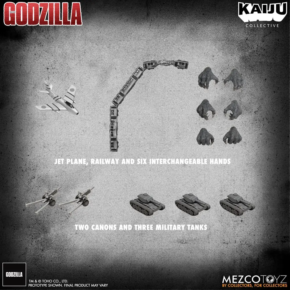 Godzilla (1954) Kaiju Collective akcijska figura Godzilla - Black & White Edition 20 cm fotografija proizvoda