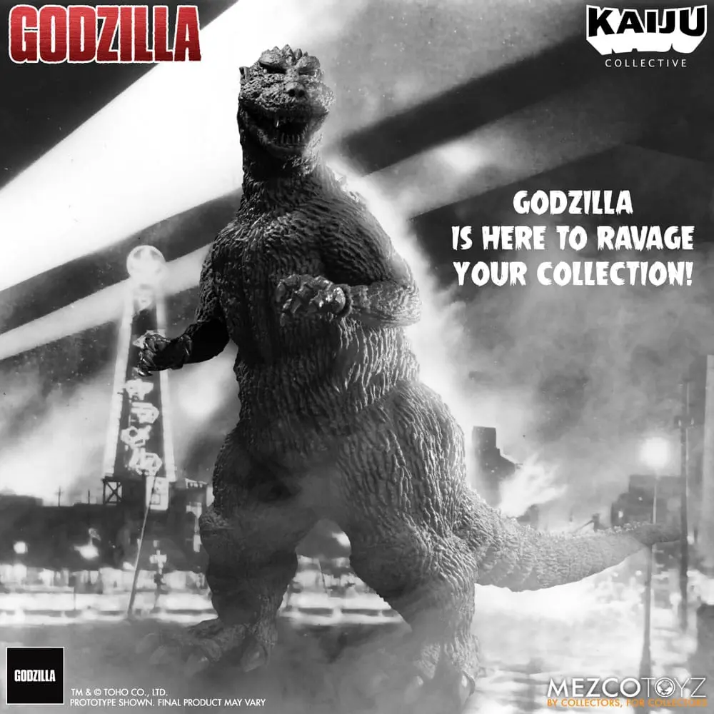 Godzilla (1954) Kaiju Collective akcijska figura Godzilla - Black & White Edition 20 cm fotografija proizvoda