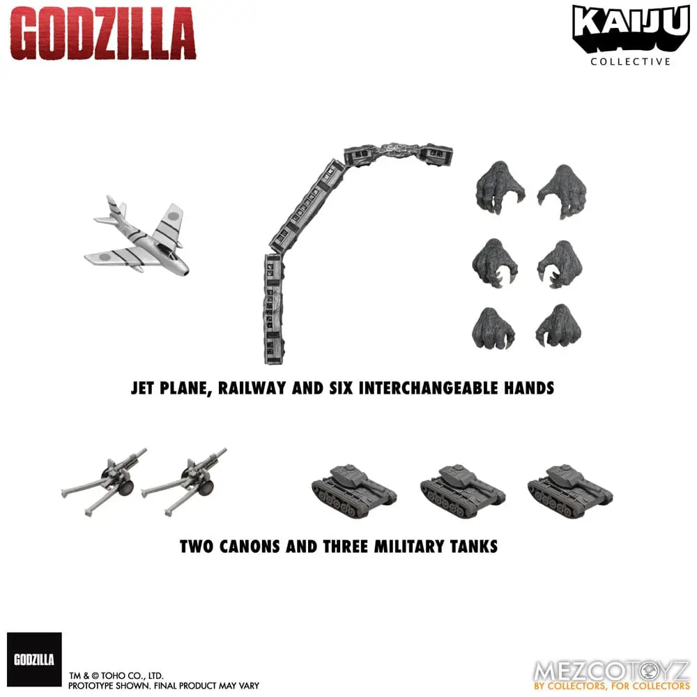 Godzilla (1954) Kaiju Collective akcijska figura Godzilla - Black & White Edition 20 cm fotografija proizvoda