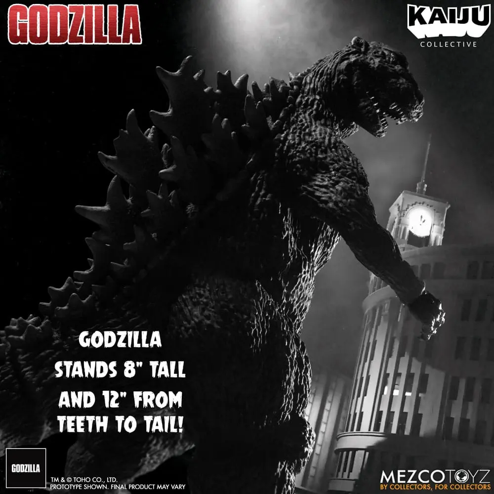 Godzilla (1954) Kaiju Collective akcijska figura Godzilla - Black & White Edition 20 cm fotografija proizvoda