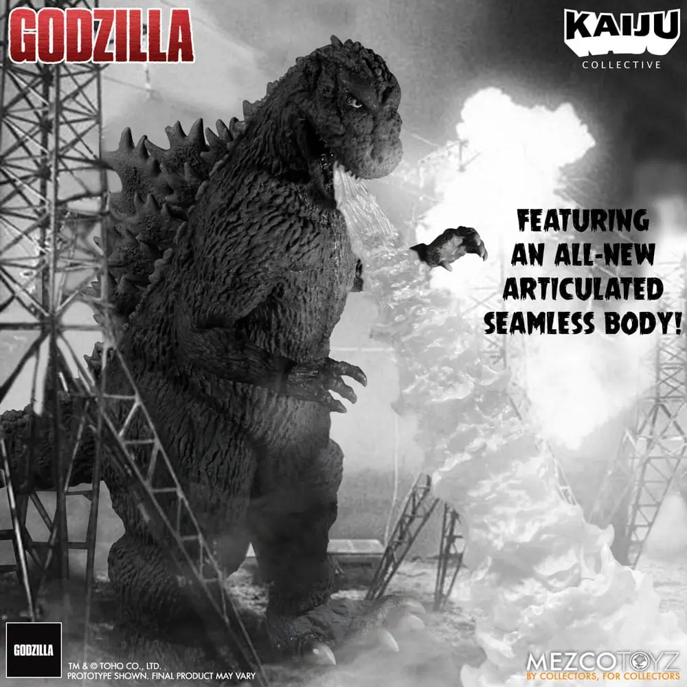 Godzilla (1954) Kaiju Collective akcijska figura Godzilla - Black & White Edition 20 cm fotografija proizvoda