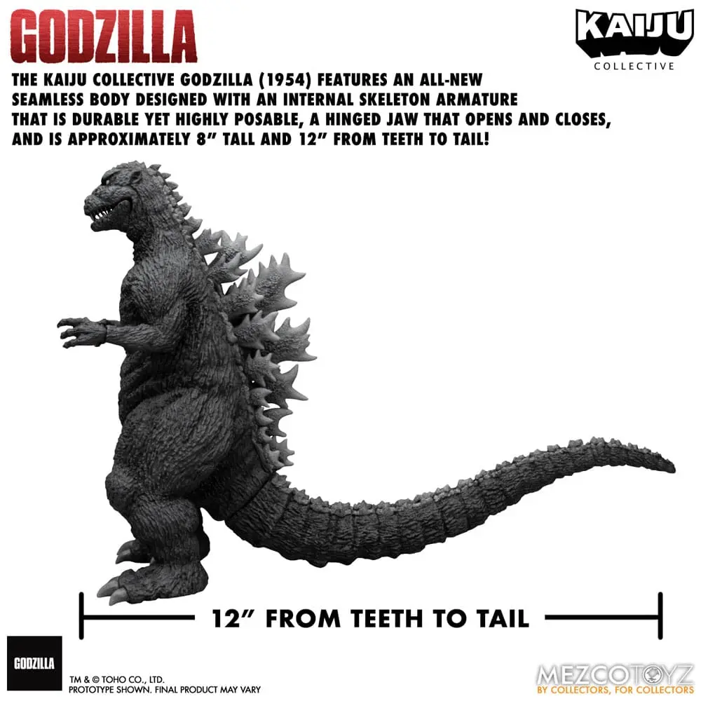 Godzilla (1954) Kaiju Collective akcijska figura Godzilla - Black & White Edition 20 cm fotografija proizvoda