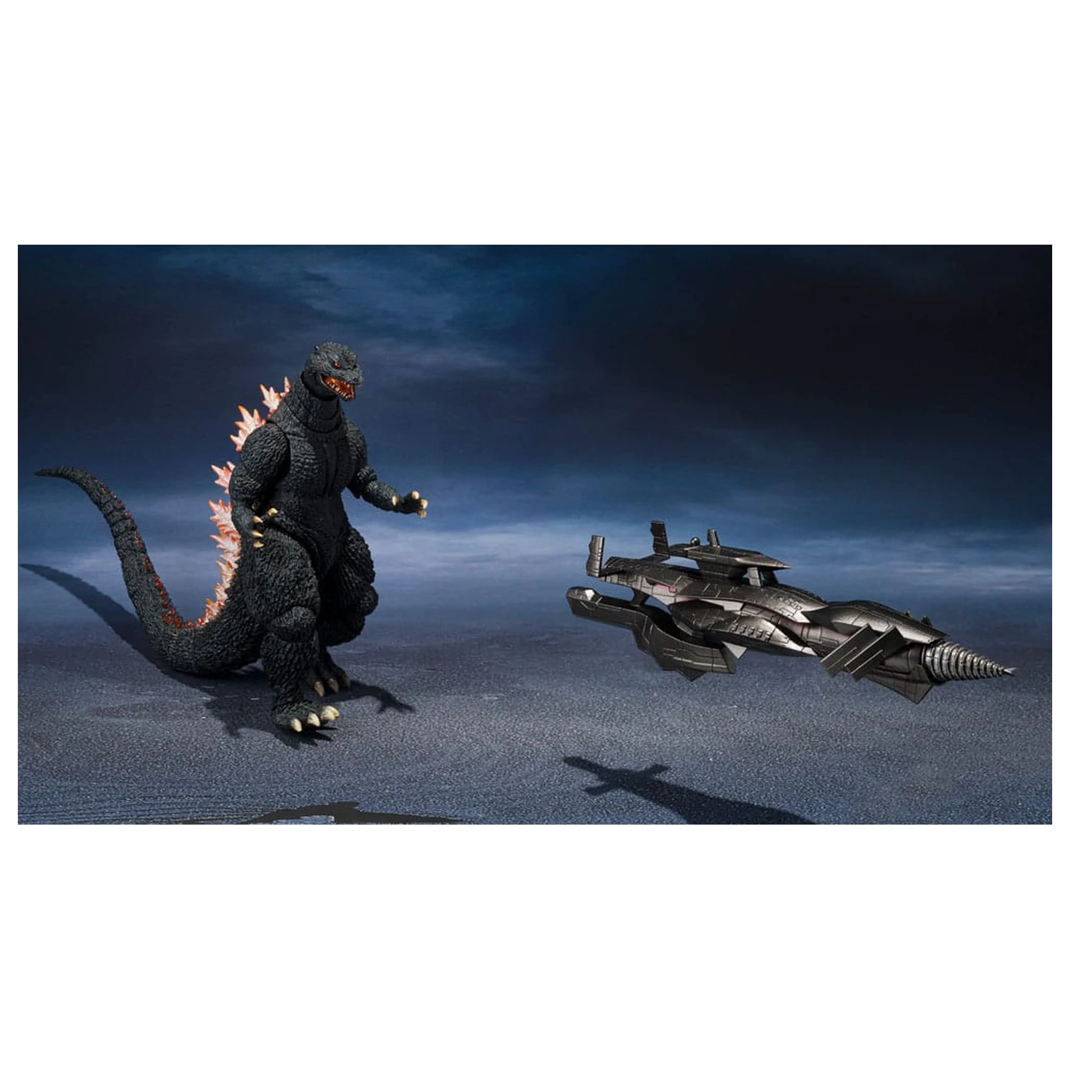 Godzilla: Final Wars S.H.MonsterArts akcijska figura Godzilla Heat Ray Ver. vs. New Gotengo 16 cm fotografija proizvoda