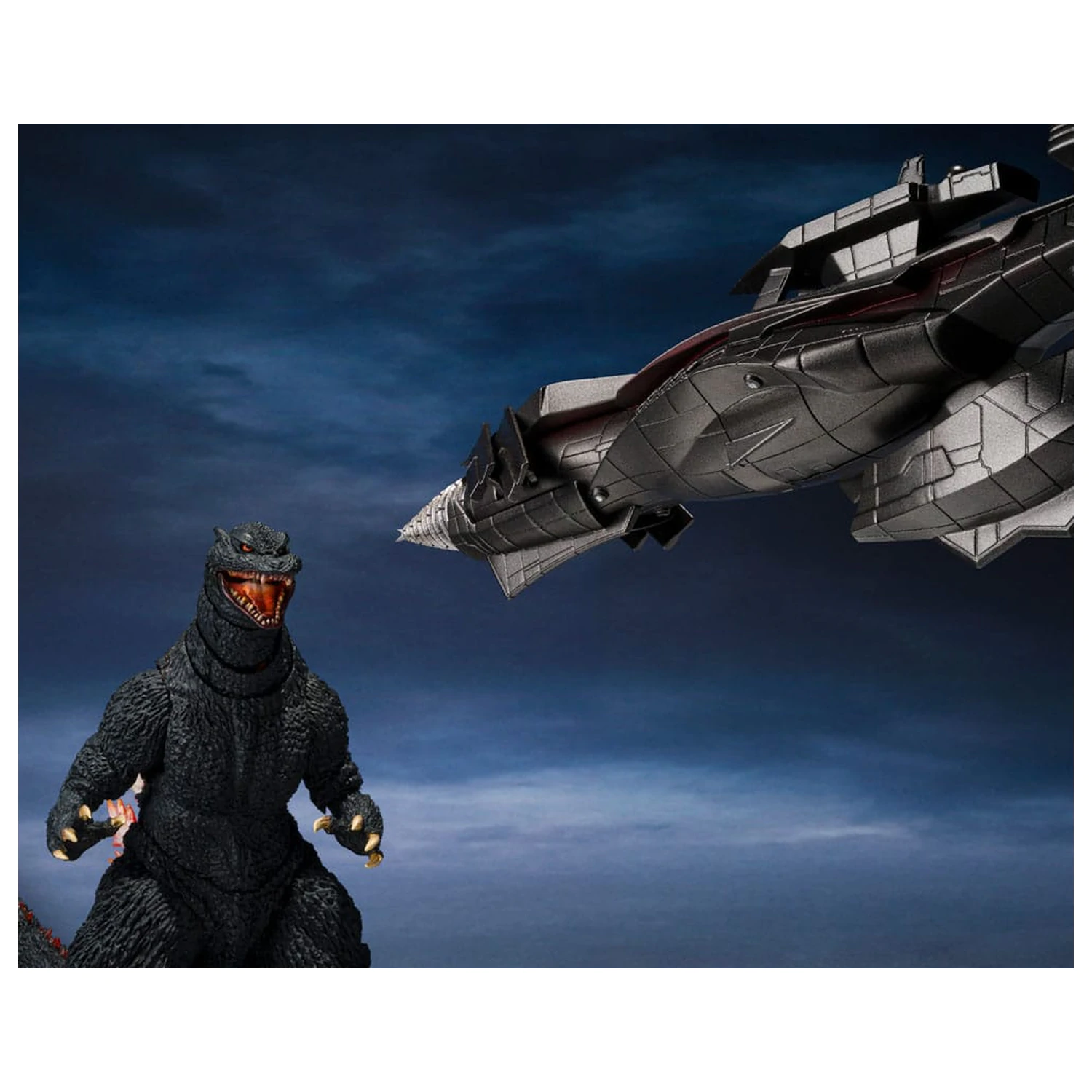 Godzilla: Final Wars S.H.MonsterArts akcijska figura Godzilla Heat Ray Ver. vs. New Gotengo 16 cm fotografija proizvoda