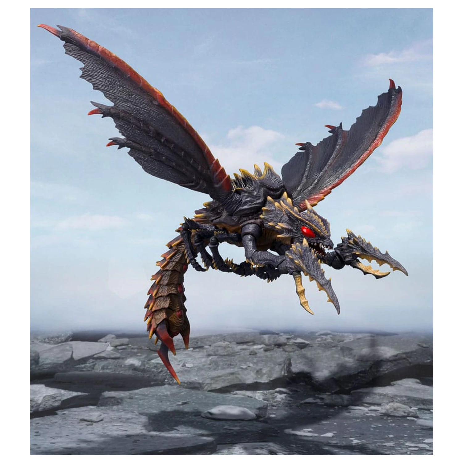 Godzilla S.H. Monster Arts akcijska figura Megaguirus Evolution Set 21 cm fotografija proizvoda