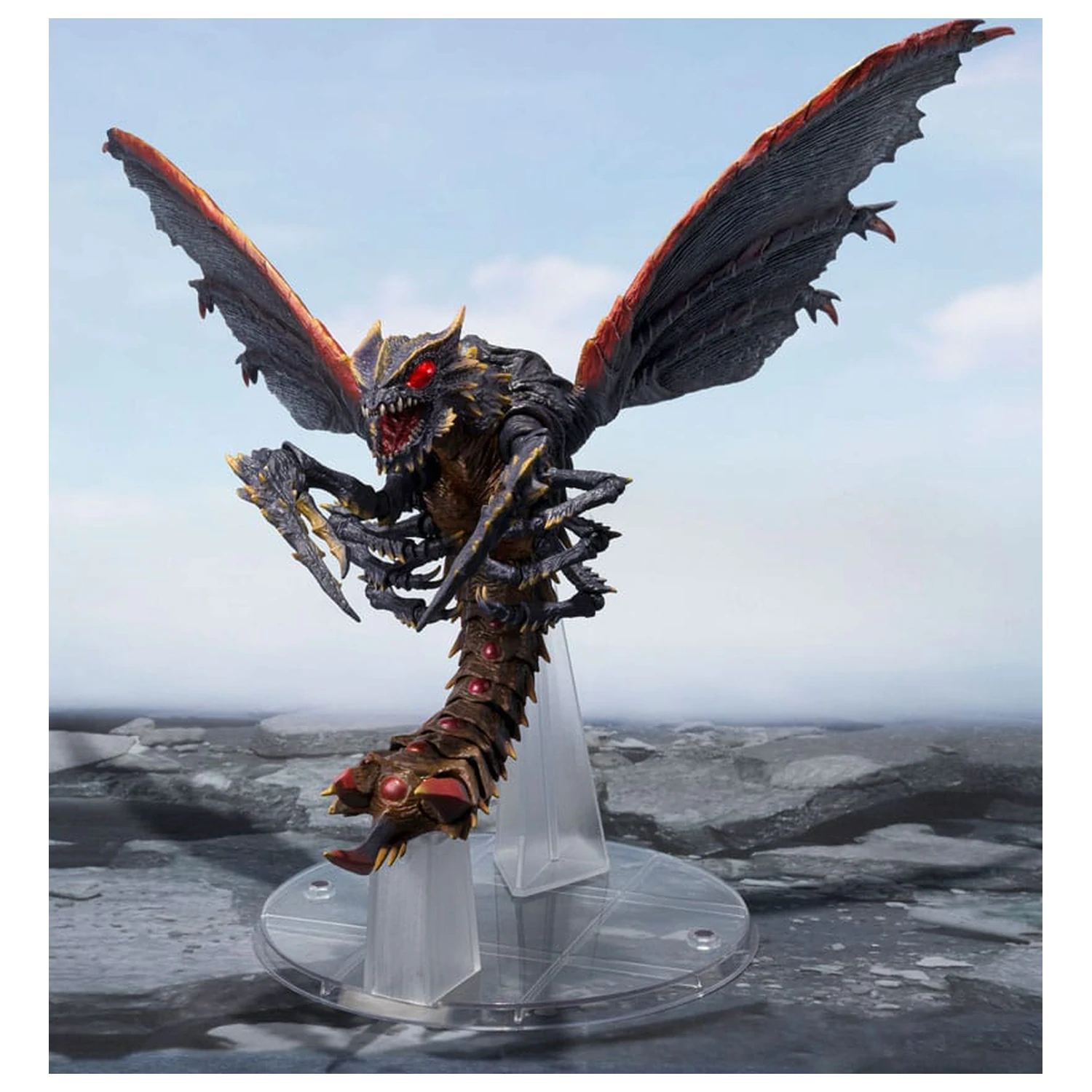 Godzilla S.H. Monster Arts akcijska figura Megaguirus Evolution Set 21 cm fotografija proizvoda