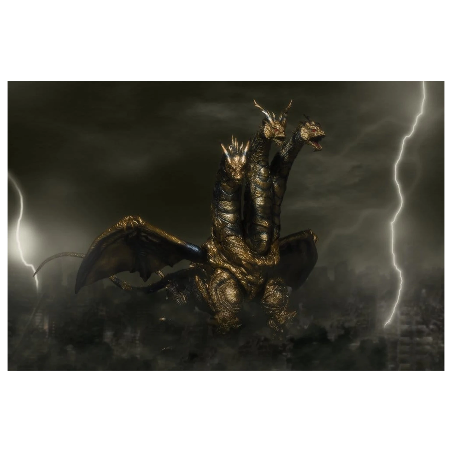 Godzilla S.H.MonsterArts Akcijska figura Kaizer Ghidorah 25 cm fotografija proizvoda