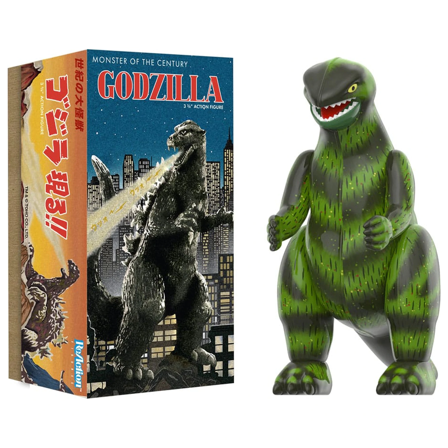 Godzilla Toho ReAction Akcijska figura Val 01 (Retro limenka) Godzilla (Marusan limenka) 10 cm fotografija proizvoda