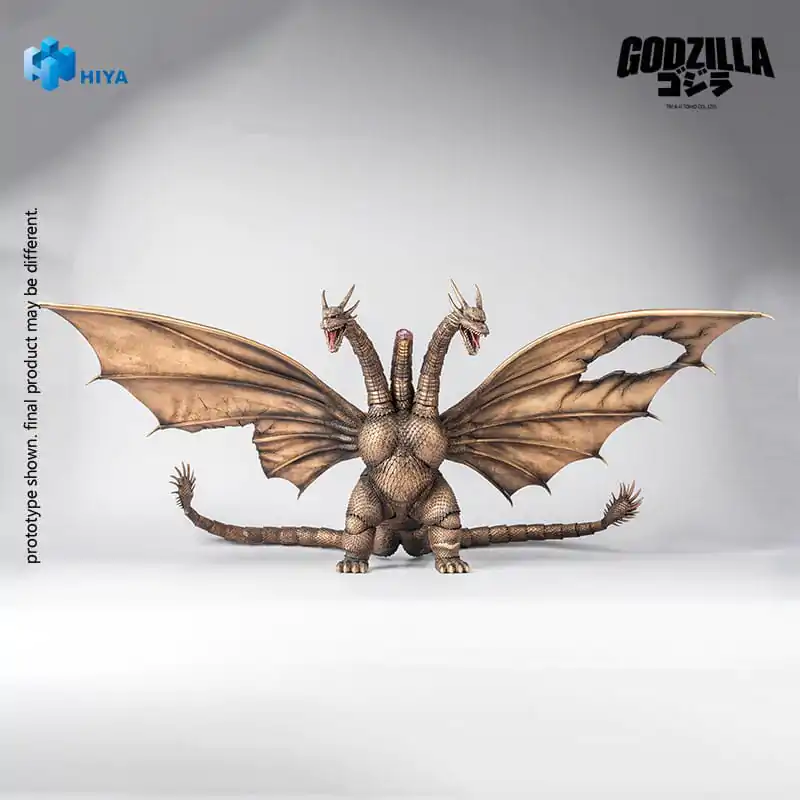 Godzilla vs. King Ghidorah (1991) Exquisite Basic Akcijska figura King Ghidorah Verzija oštećena u borbi 33 cm fotografija proizvoda