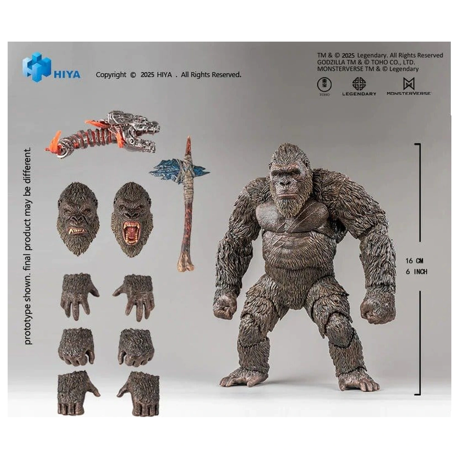 Godzilla vs. Kong Exquisite Basic Series akcijska figura Kong 2.0 16 cm fotografija proizvoda
