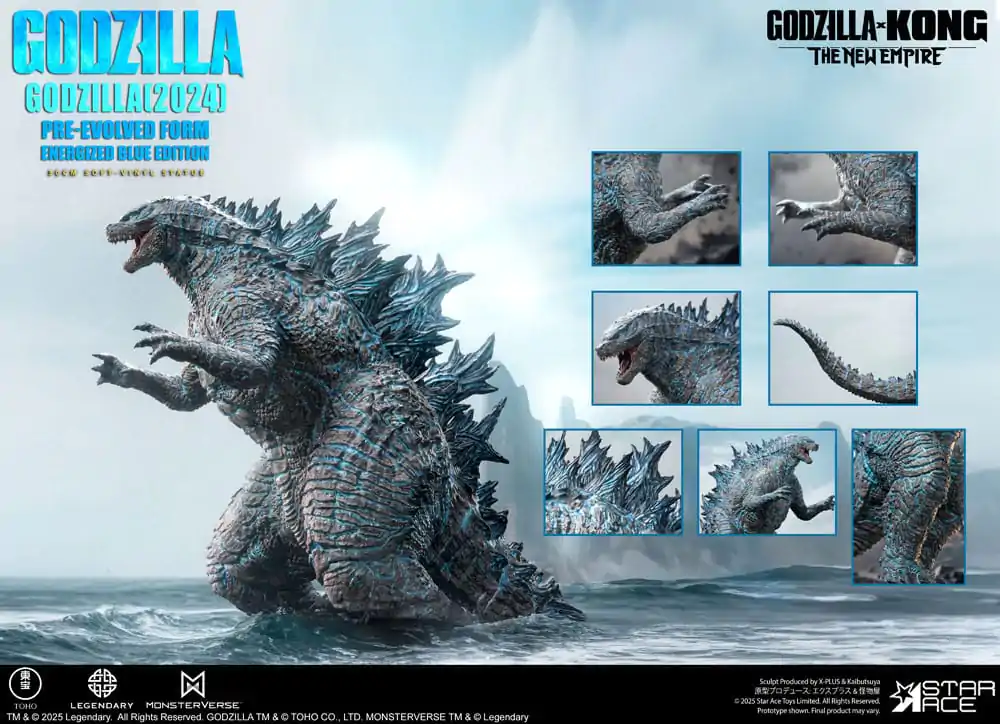 Godzilla vs. Kong: The New Empire Mekana Vinilna Statua Godzilla (2024) Evolved Blue Edition 28 cm fotografija proizvoda
