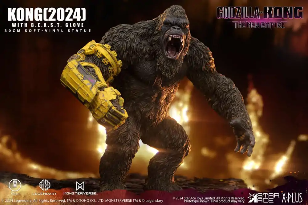 Godzilla vs. Kong: The New Empire Soft Vinyl Kip Kong s B.E.A.S.T. Rukavicom 30 cm fotografija proizvoda