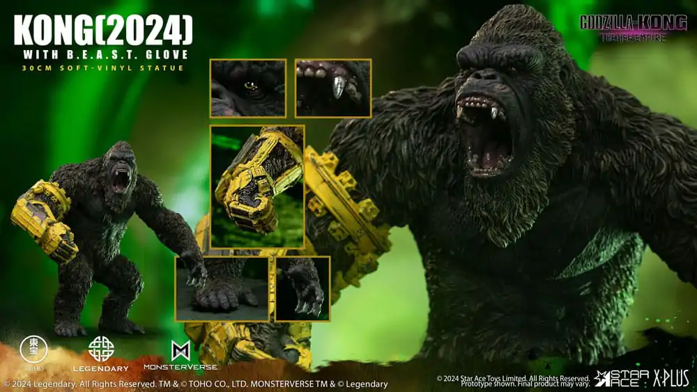 Godzilla vs. Kong: The New Empire Soft Vinyl Kip Kong s B.E.A.S.T. Rukavicom 30 cm fotografija proizvoda