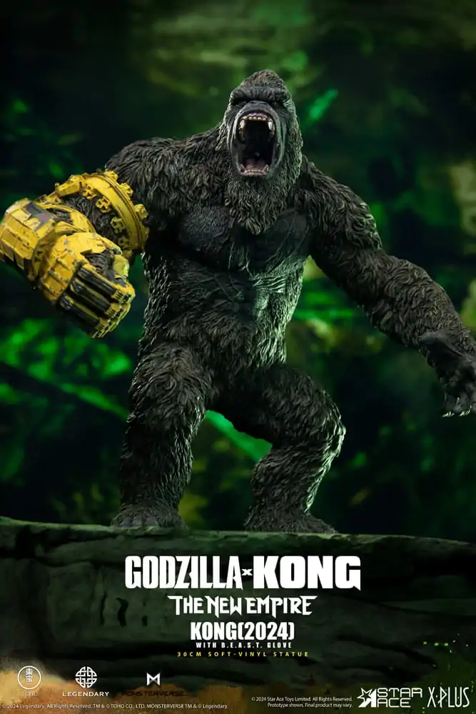 Godzilla vs. Kong: The New Empire Soft Vinyl Kip Kong s B.E.A.S.T. Rukavicom 30 cm fotografija proizvoda