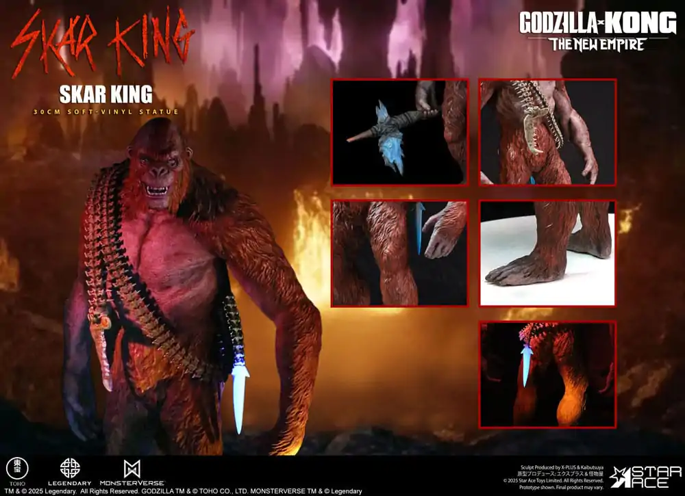Godzilla vs. Kong: The New Empire Soft Vinyl Statua Skar King Unleash the Titan 30 cm fotografija proizvoda