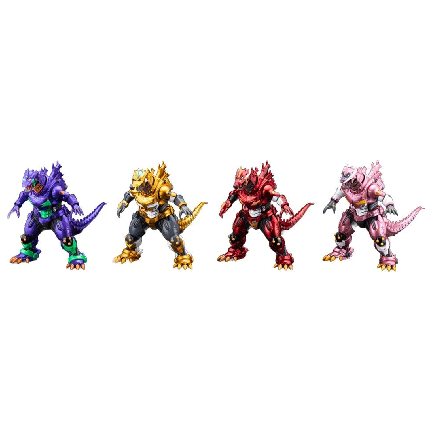Godzilla x Evangelion Gekizou Series Kipovi set od 4 komada Type-3 Kiryu Eva colour Ver. Metallic color Limited Ver. 9 cm fotografija proizvoda