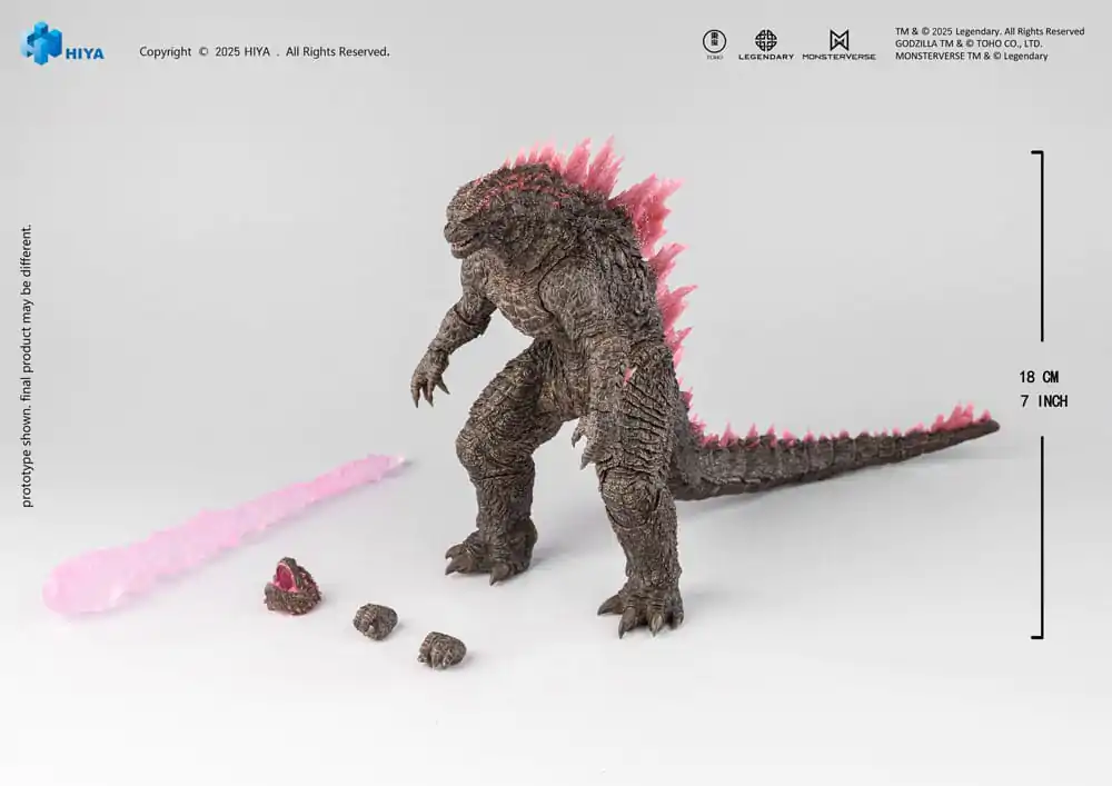 Godzilla x Kong The New Empire Vrhunska osnovna akcijska figura Heat Ray Godzilla Evolved Ver. 18 cm fotografija proizvoda
